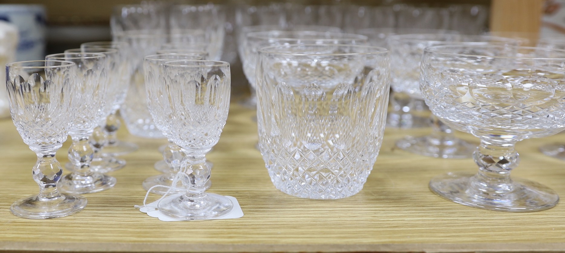A suite of Waterford ‘Colleen’ pattern glass
